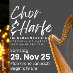 Chor & Harfe im Kerzenschein